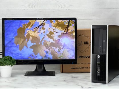 Computadora HP Compaq 6000 Core 2 duo SSD 120GB RAM 8GB  Monitor 22"
