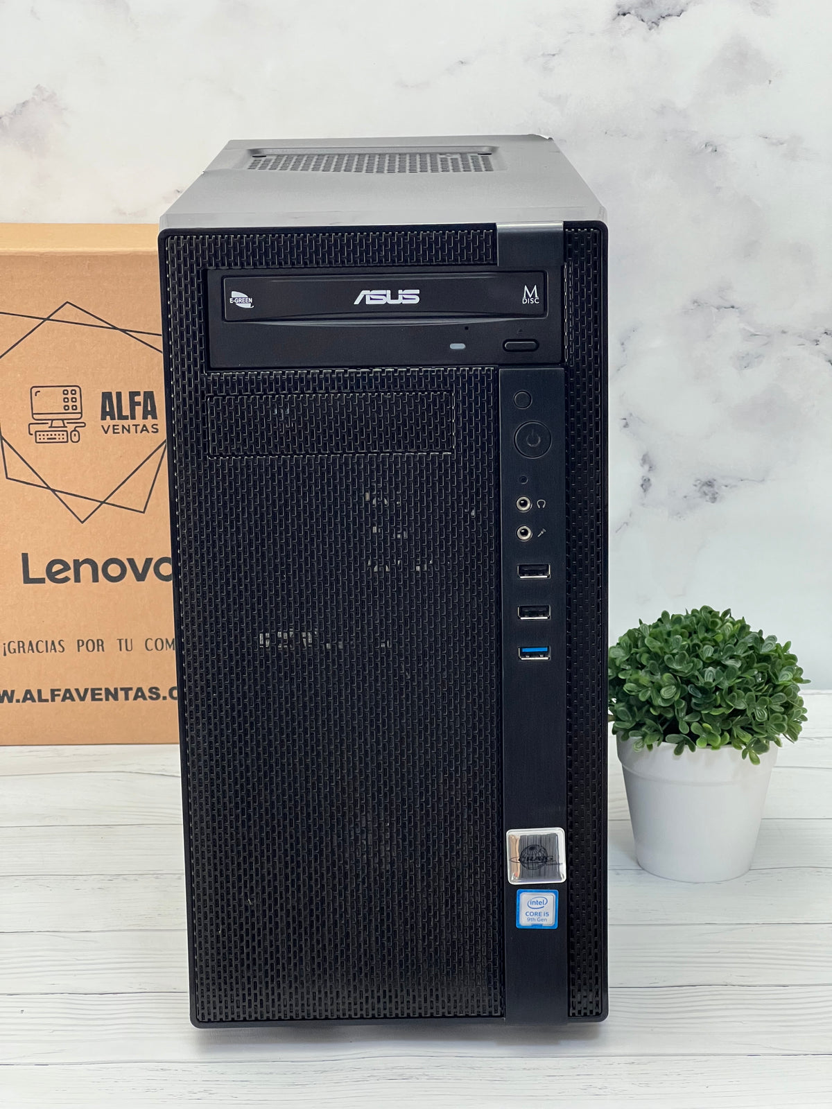CPU ASUS Core i5 9na Gen SSD 240GB RAM 16GB DDR4 W10, Tarjeta de video NVIDIA GEFORCE 210 1GB/ EVGA