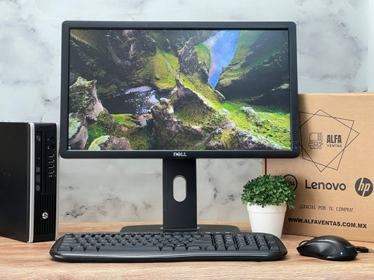 Computadora Hp Compaq Elite 8300 USFF Core i5 3era gen SSD 250GB 16GB RAM Monitor 22"