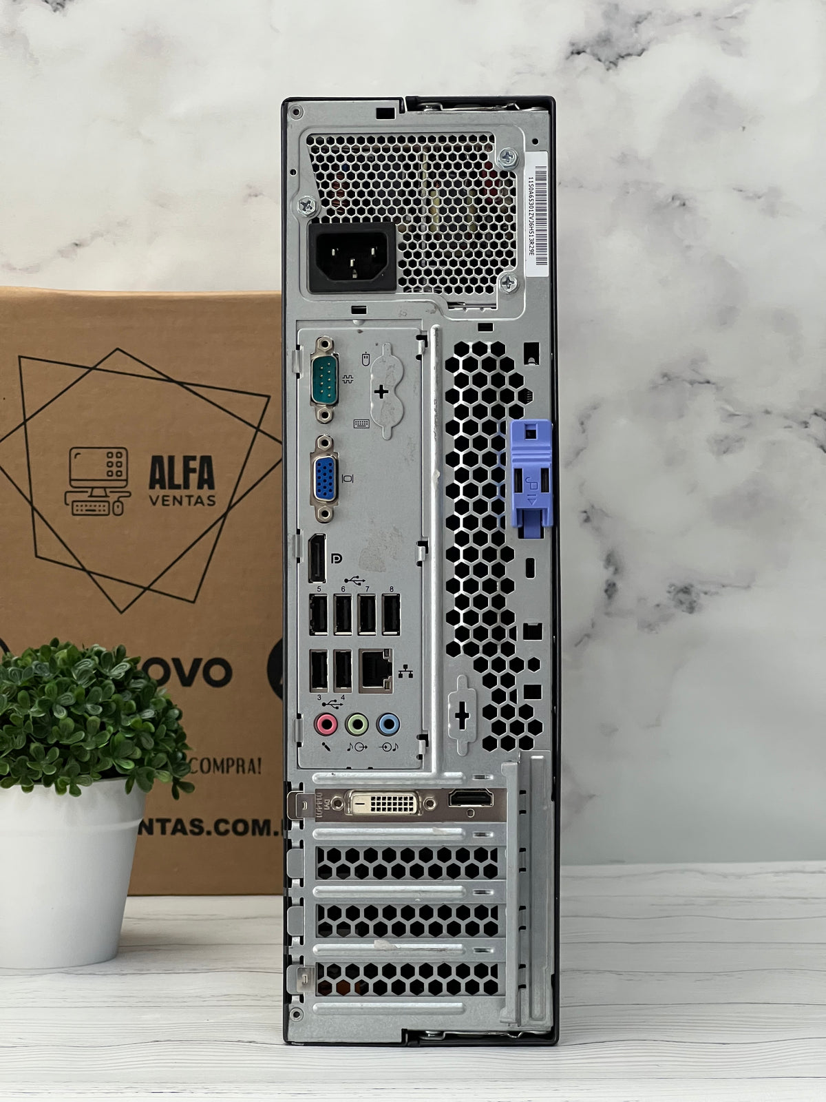 CPU Lenovo ThinkCentre M81 Core i3 2da Gen SSD 480GB RAM 8GB DDR3 W10, Tarjeta gráfica 1GB