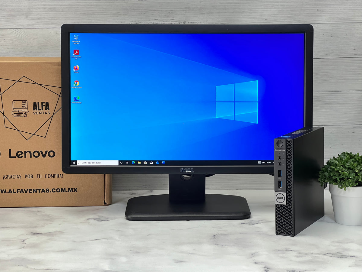 Computadora Dell OptiPlex 3040 + Monitor Dell 19” – Core i5 6ta Gen | 16GB RAM | SSD 500GB | Windows 10