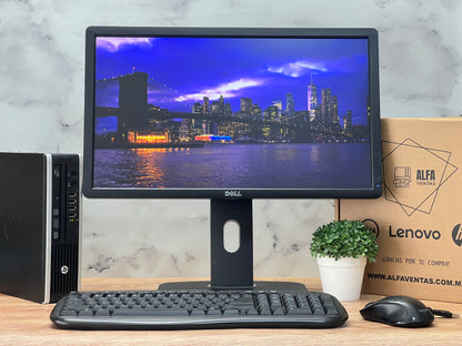 Computadora Hp Compaq Elite 8300 USFF Core i5 3era gen SSD 250GB 16GB RAM Monitor 22"