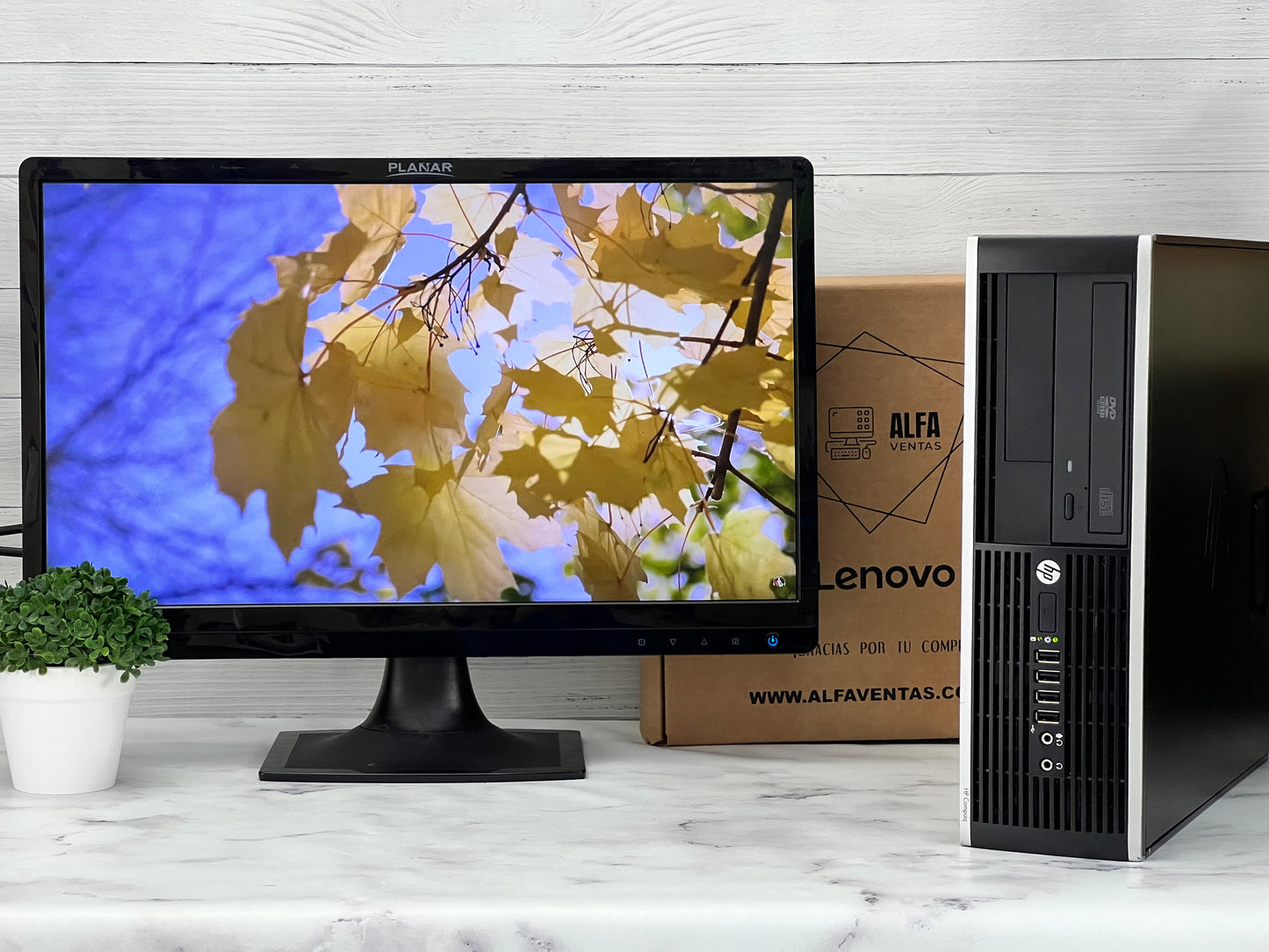 Computadora HP Compaq 6000 Core 2 duo SSD 120GB RAM 8GB  Monitor 22"