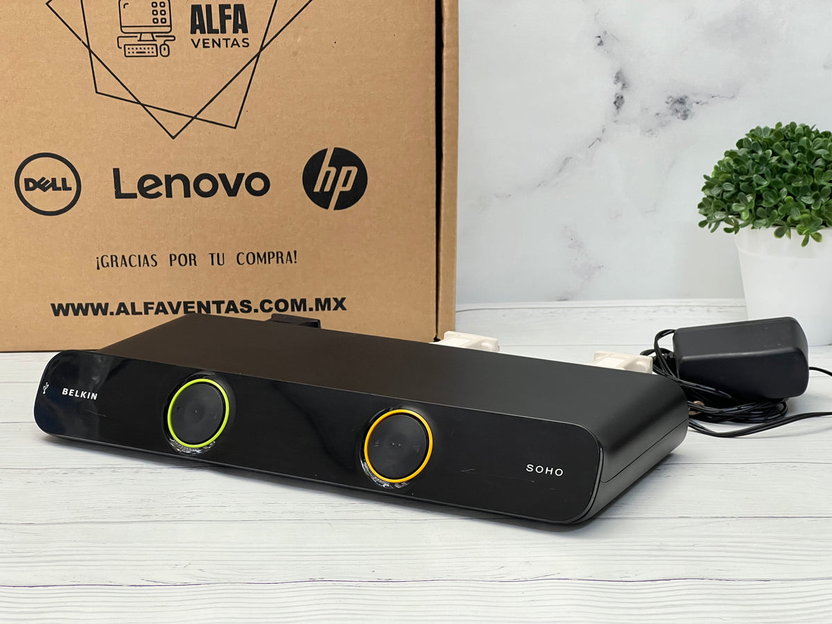 Switch / Conmutador Belkin KVM SOHO F1DD102L | 2 Puertos | USB | DVI | Multiplataforma