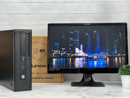 Computadora HP EliteDesk 600/800 G1 Core i5 4ta gen SSD 480GB RAM 16GB Windows, Monitor 22"