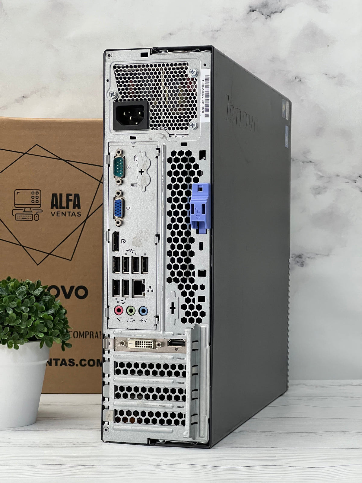 CPU Lenovo ThinkCentre M81 Core i3 2da Gen SSD 480GB RAM 8GB DDR3 W10, Tarjeta gráfica 1GB