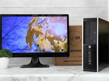 Computadora HP Compaq 6000 Core 2 duo SSD 120GB RAM 8GB  Monitor 22"