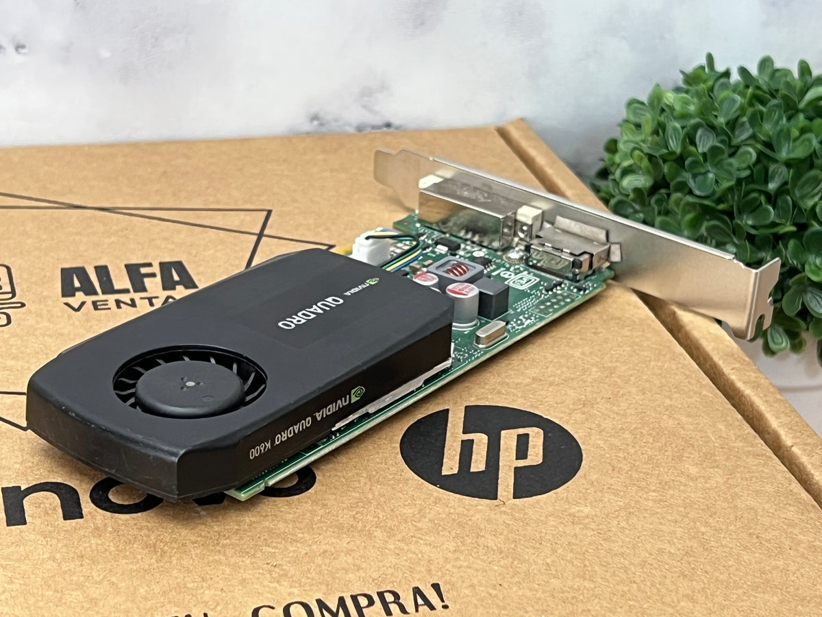 Tarjeta Gráfica 1GB NVIDIA Quadro K600- ALTO PERFIL, DVI, DisplayPort