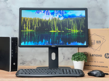 Computadora Hp Compaq Elite 8300 USFF Core i5 3era gen SSD 250GB 16GB RAM Monitor 22"