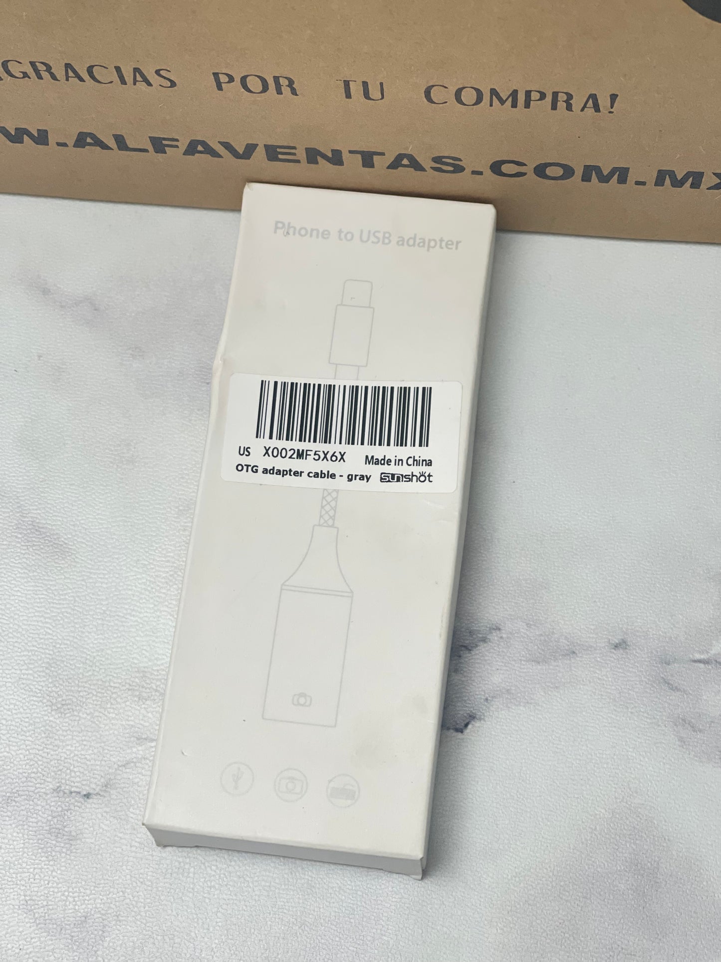 Adaptador de cámara Lightning a USB
