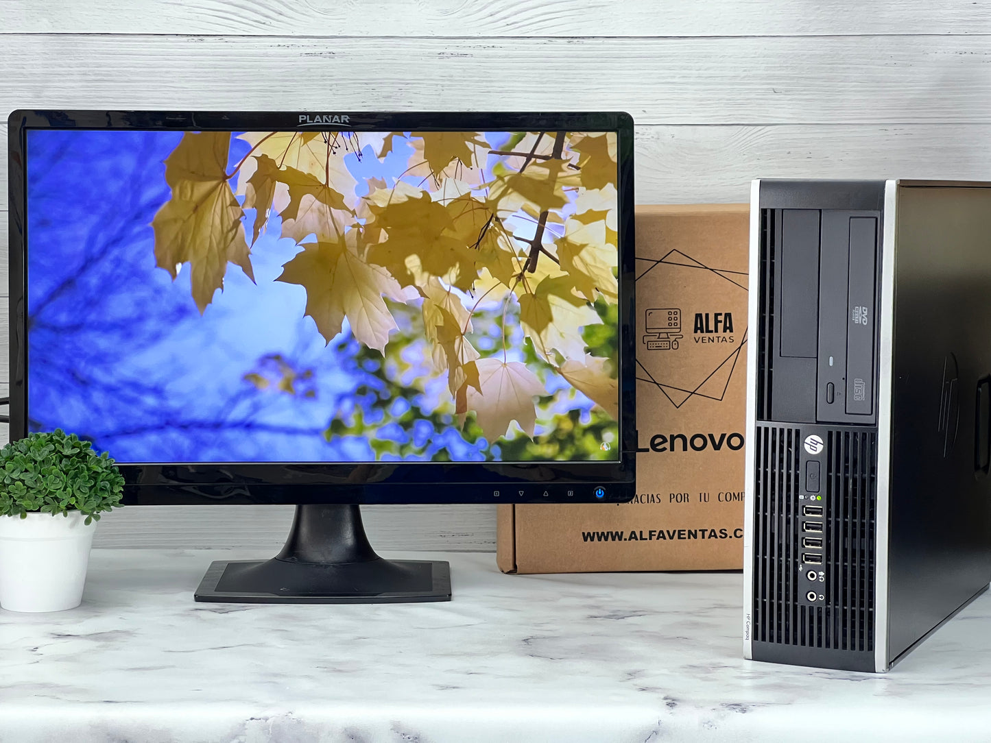 Computadora HP Compaq 6000 Core 2 duo SSD 120GB RAM 8GB  Monitor 22"