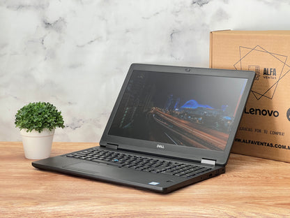 Laptop Dell Precision 3520 Core i7 7ma gen SSD 480GB 16GB RAM Pantalla 15.6" QUADRO M620 2GB Clase B