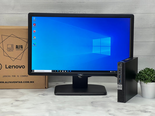 Computadora Dell OptiPlex 3040 + Monitor Dell 19” – Core i5 6ta Gen | 16GB RAM | SSD 500GB | Windows 10