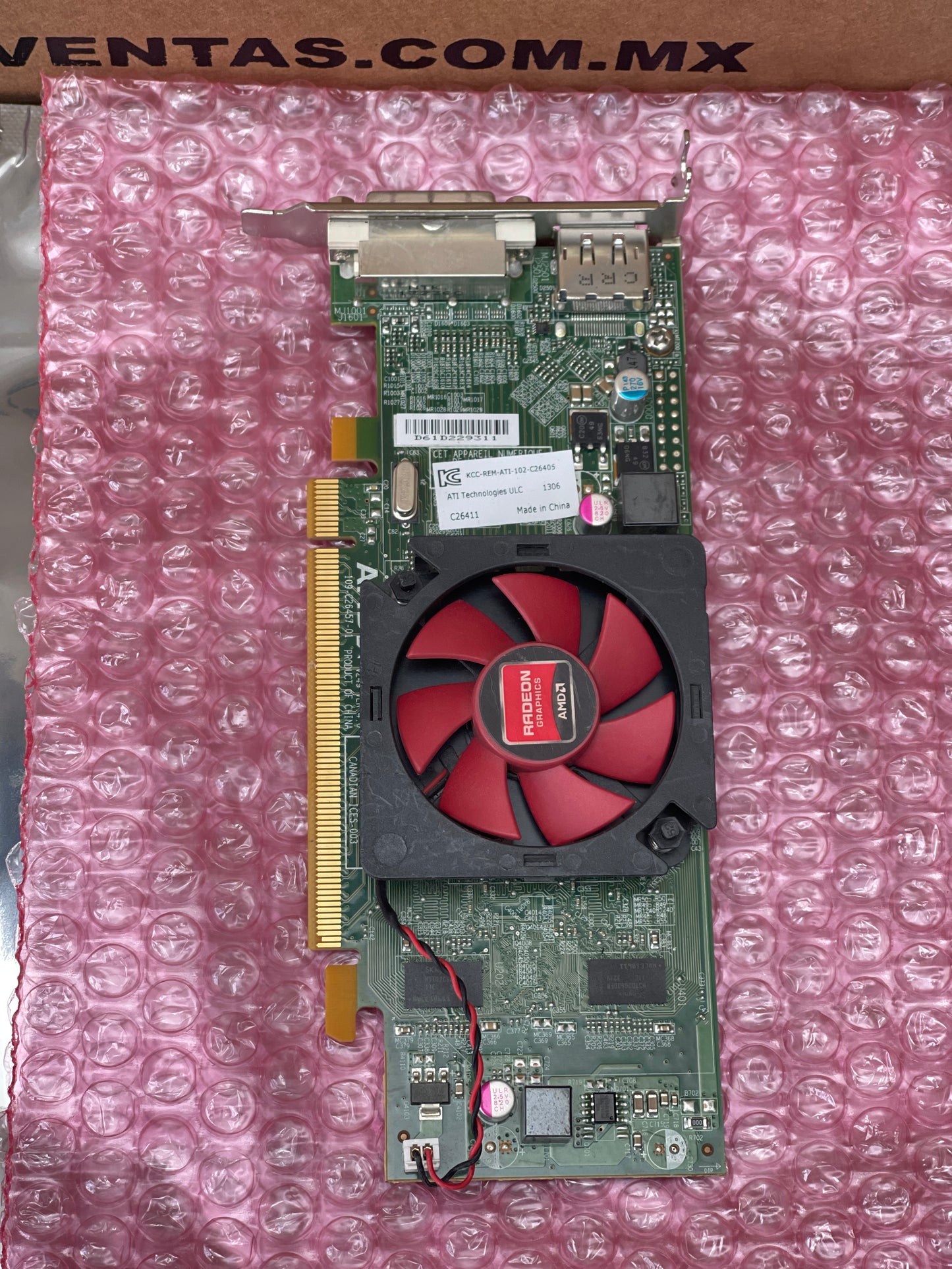 Tarjeta Gráfica AMD Radeon HD 7000 Series | 1GB | Bajo Perfil | DisplayPort / DVI