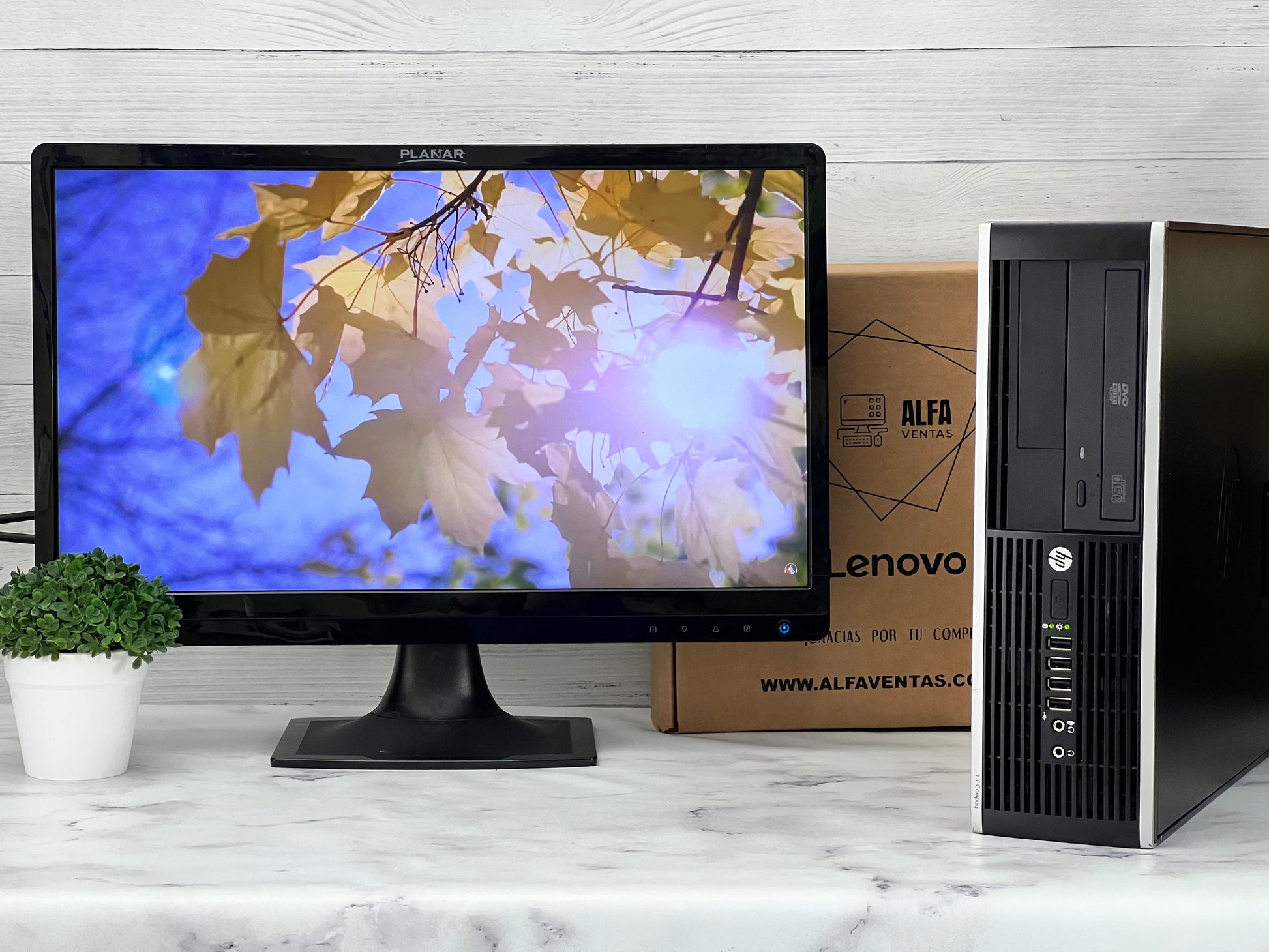 Computadora HP Compaq 6000 Core 2 duo SSD 120GB RAM 8GB  Monitor 22"