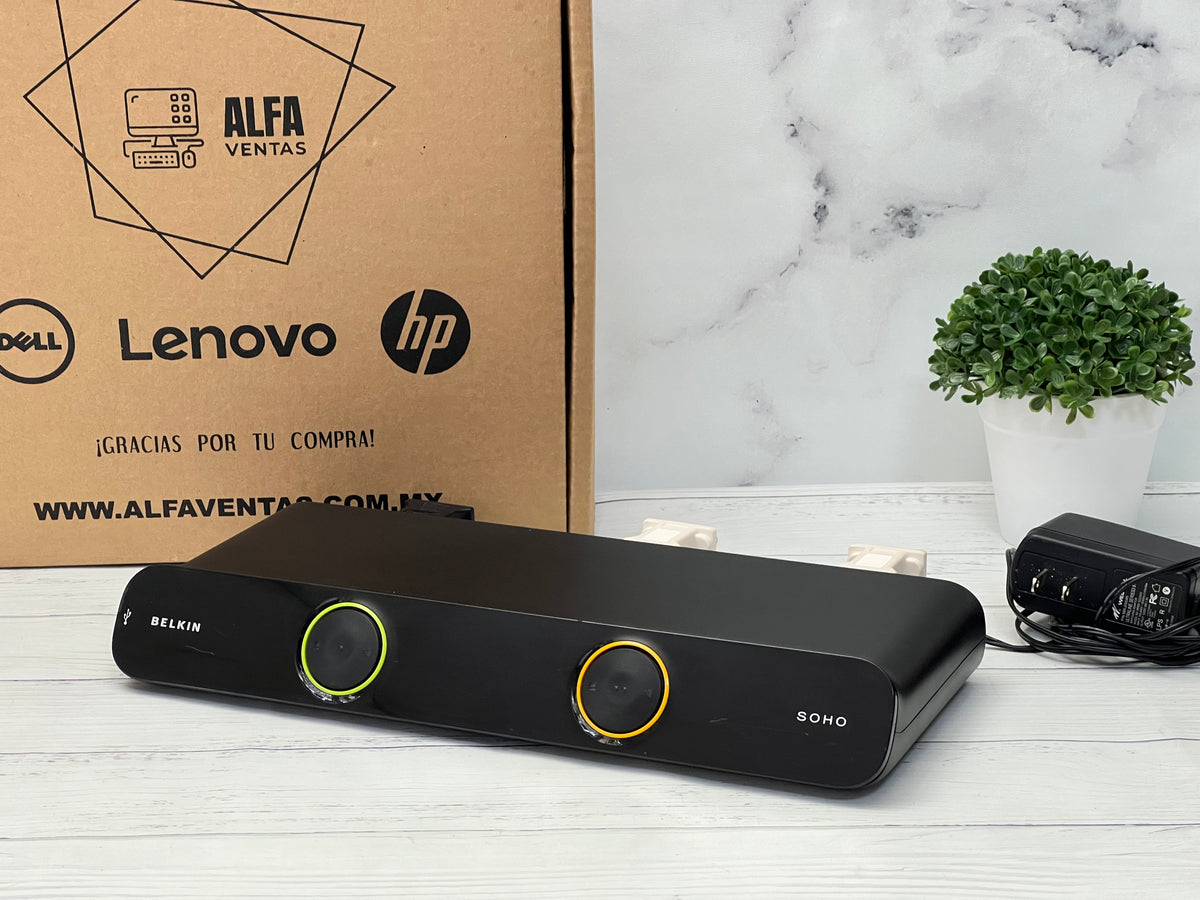 Switch / Conmutador Belkin KVM SOHO F1DD102L | 2 Puertos | USB | DVI | Multiplataforma