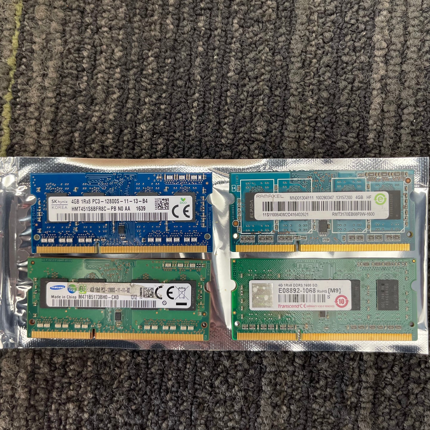 Memoria RAM DDR3 4GB 1600MHz 1333MHz SODIMM – Laptop y AIO