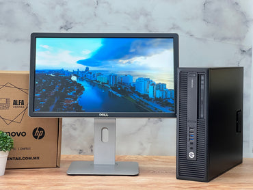 Computadora Hp Prodesk 705 G1 AMD A4 PRO SSD 240GB RAM 8GB Monitor 22"