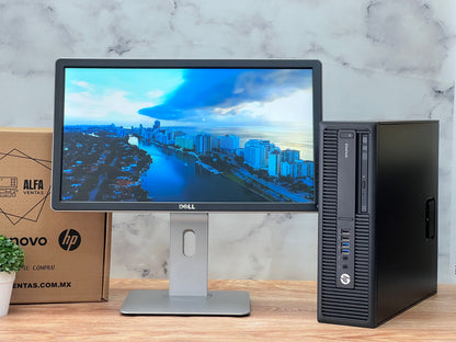 Computadora Hp Prodesk 705 G1 AMD A4 PRO SSD 240GB RAM 8GB Monitor 22"