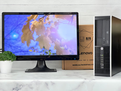 Computadora HP Compaq 6000 Core 2 duo SSD 120GB RAM 8GB  Monitor 22"