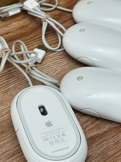 Apple Mighty Mouse A1152  Original  USB Alámbrico 4 Botones + Scroll 360°