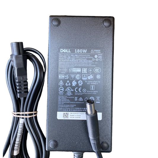 Cargador Original Dell 180W | 19.5V | 9.23A | Compatible con Laptops Precision y Alienware