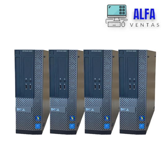 Lote de 4 CPU DELL Optiplex 3020 SFF Pentium SSD 120GB 8GB DDR3 Windows 10
