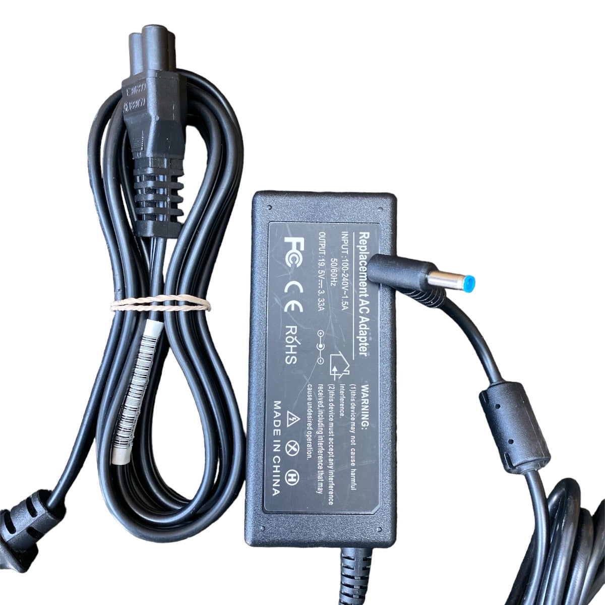 Cargador Compatible HP 65W – 19.5V 3.33A | Punta Azul 4.5 × 3.0 mm