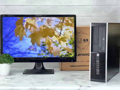 Computadora HP Compaq 6000 Core 2 duo SSD 120GB RAM 8GB  Monitor 22"