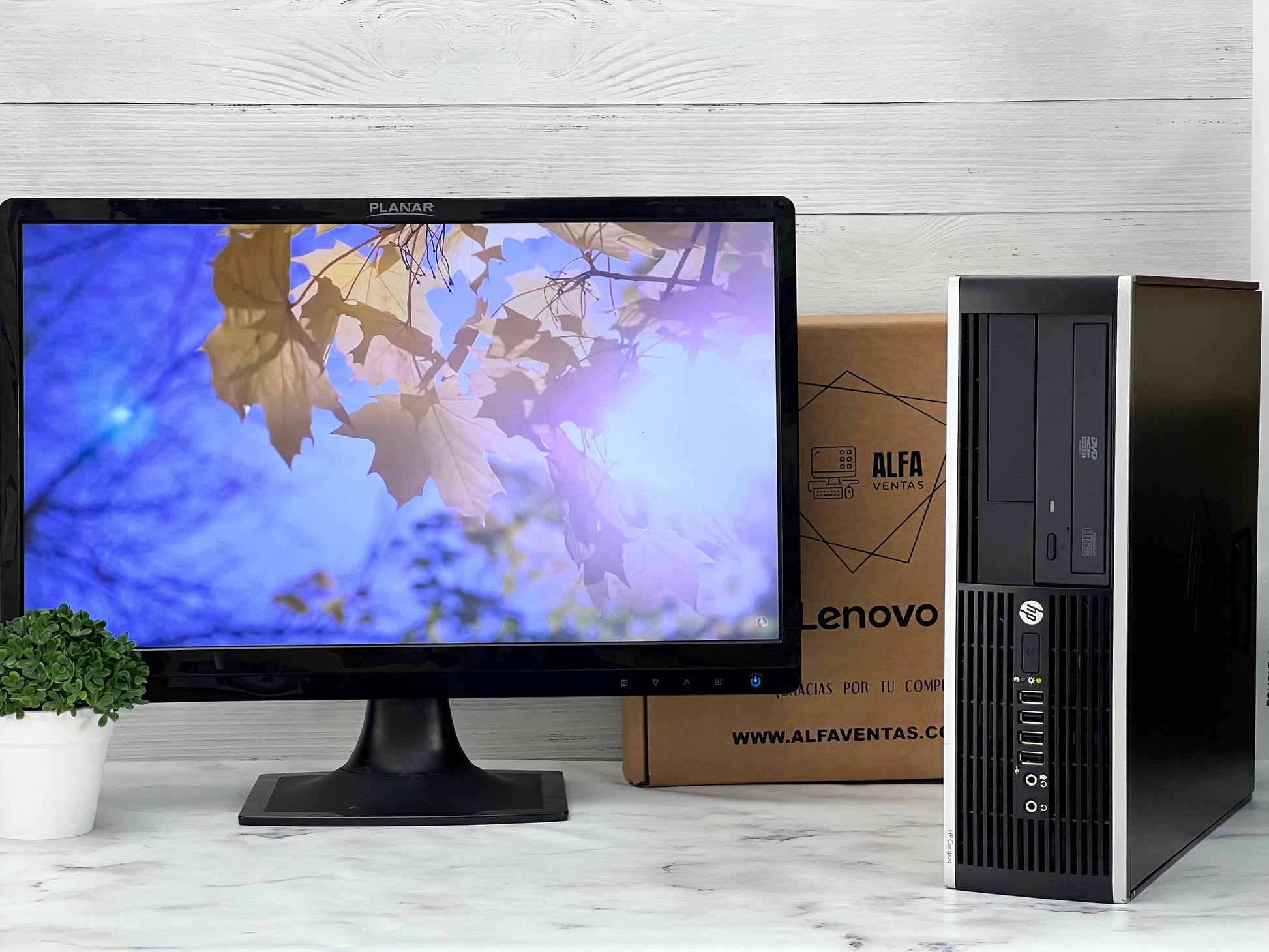 Computadora HP Compaq 6000 Core 2 duo SSD 120GB RAM 8GB  Monitor 22"