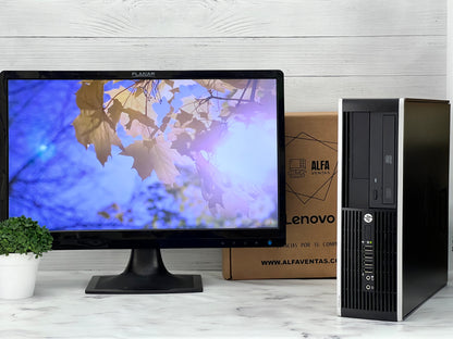 Computadora HP Compaq 6000 Core 2 duo SSD 120GB RAM 8GB  Monitor 22"