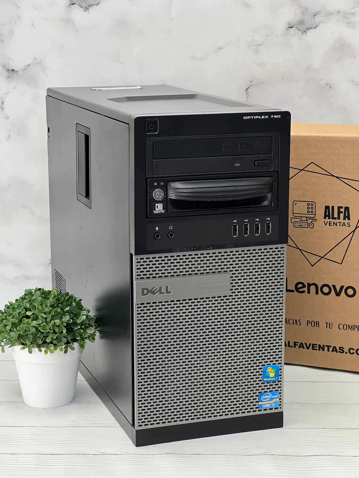 CPU Dell Optiplex 790 Torre | Core i7 2da Gen | SSD 480GB | RAM 8GB DDR3 |TARJETA GRAFICA 2GB
