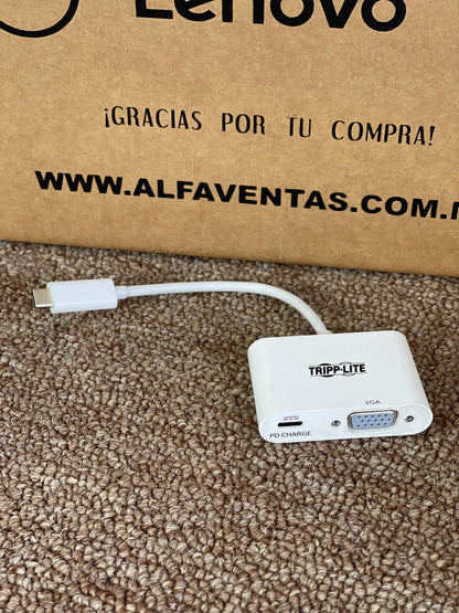 ADAPTADOR USB-C A VGA CON CARGA PD TrippLite