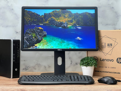 Computadora Hp Compaq Elite 8300 USFF Core i5 3era gen SSD 250GB 16GB RAM Monitor 22"
