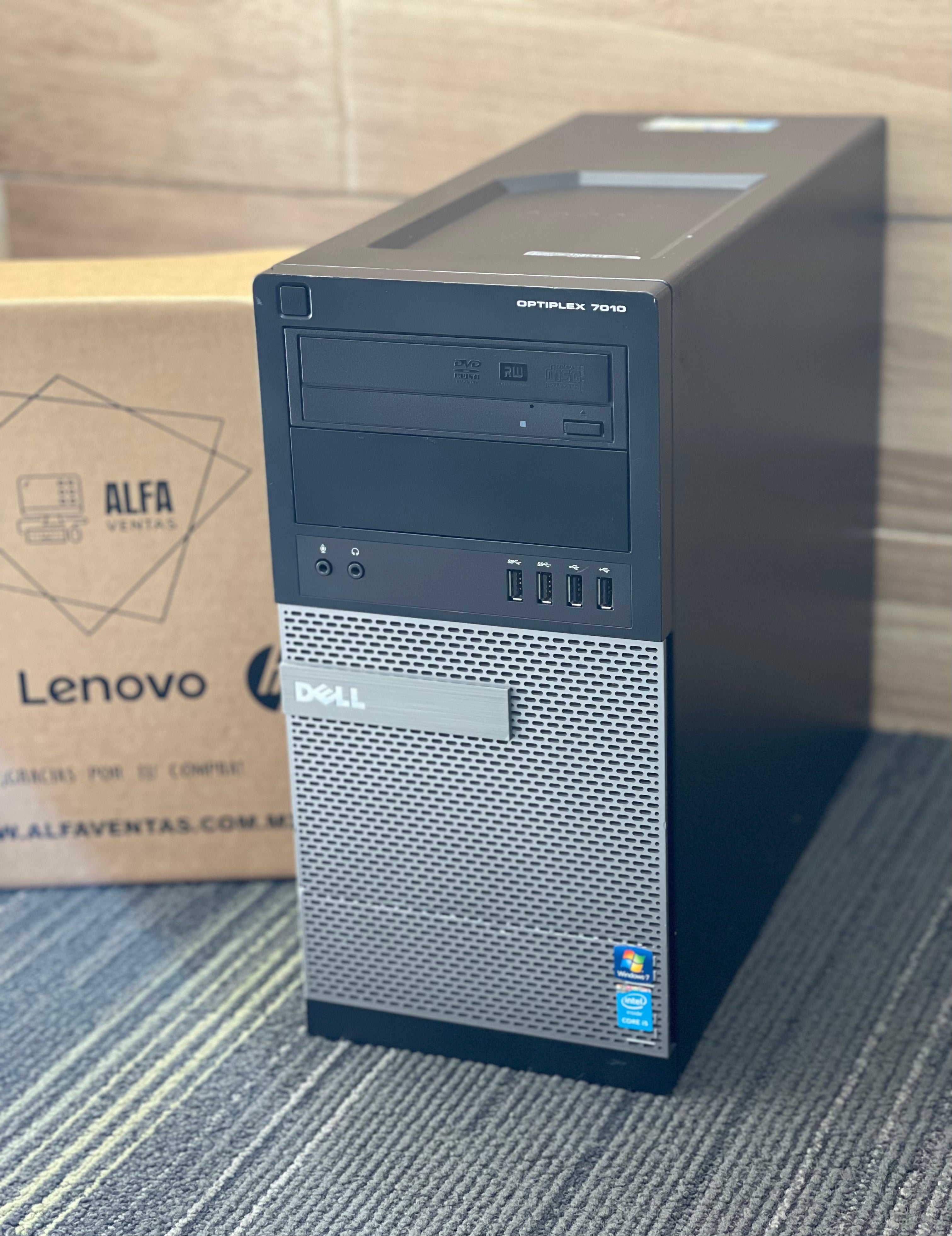 CPU DELL OPTIPLEX 7010 TORRE CORE i5 2DA SSD 400GB 8GB RAM TARJETA